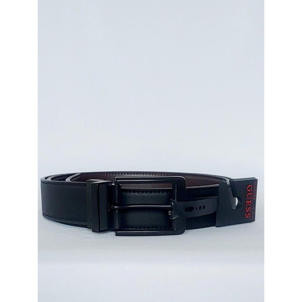 GUESS Men’s Reversible Leather Belt Black/Brown Size: XL NWT